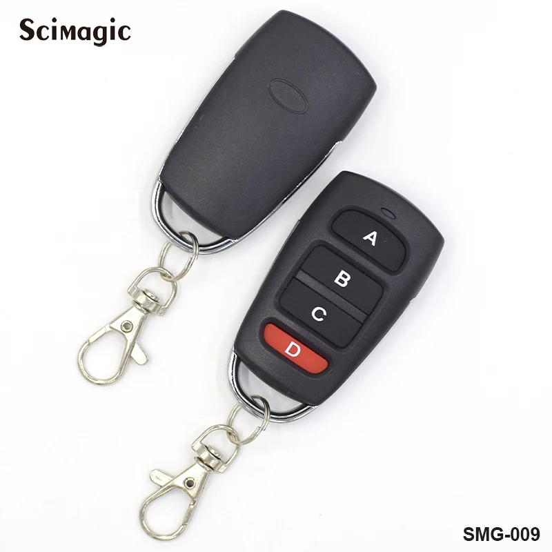 

Garage Door Remote Control 433MHz 4 Channel Duplicator ABCD Button Code Cloning Car Key