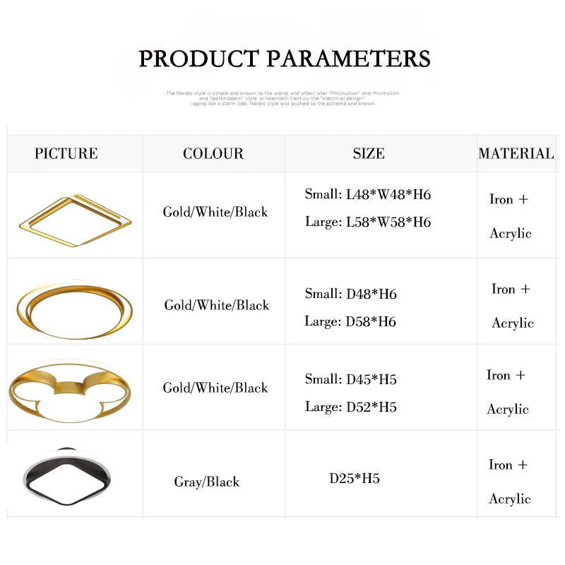 

Modern led ceiling lamp bedroom living room study dining room lamp square round ceiling lamp warm and romantic lamps