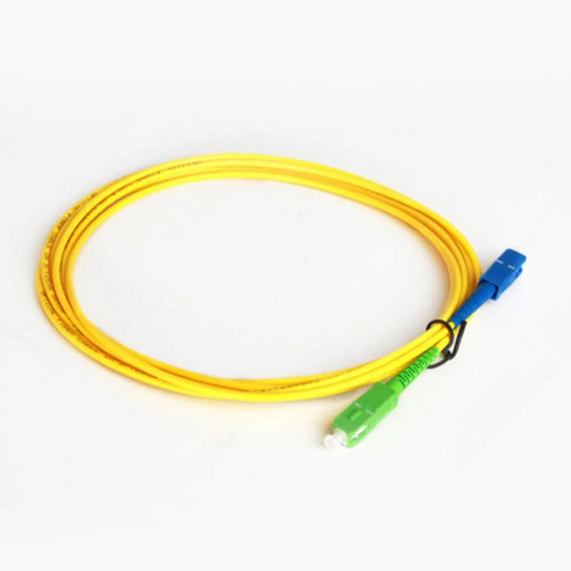 20pcs 1M SCAPC to SCUPC fiber optic cable sx core patch cord Singlemode Simplex 9/125 2.0mm or 3.0mm ftth cable fibre optique