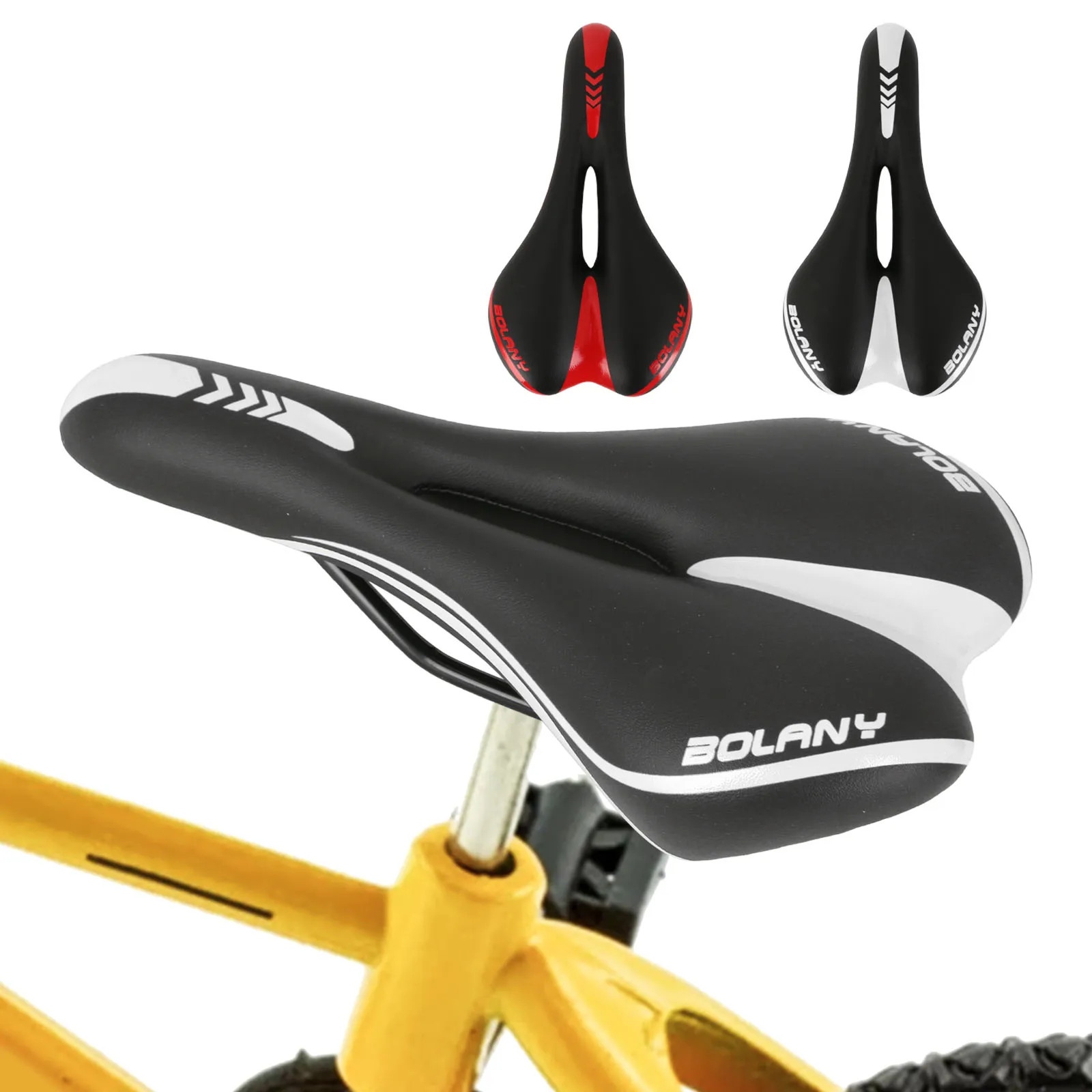 

Bike Saddle MTB Mountain Road Bike Seat PU Leather Gel Filled Cycling Cushion Comfortable Shockproof Cycing Bicycle Accessories