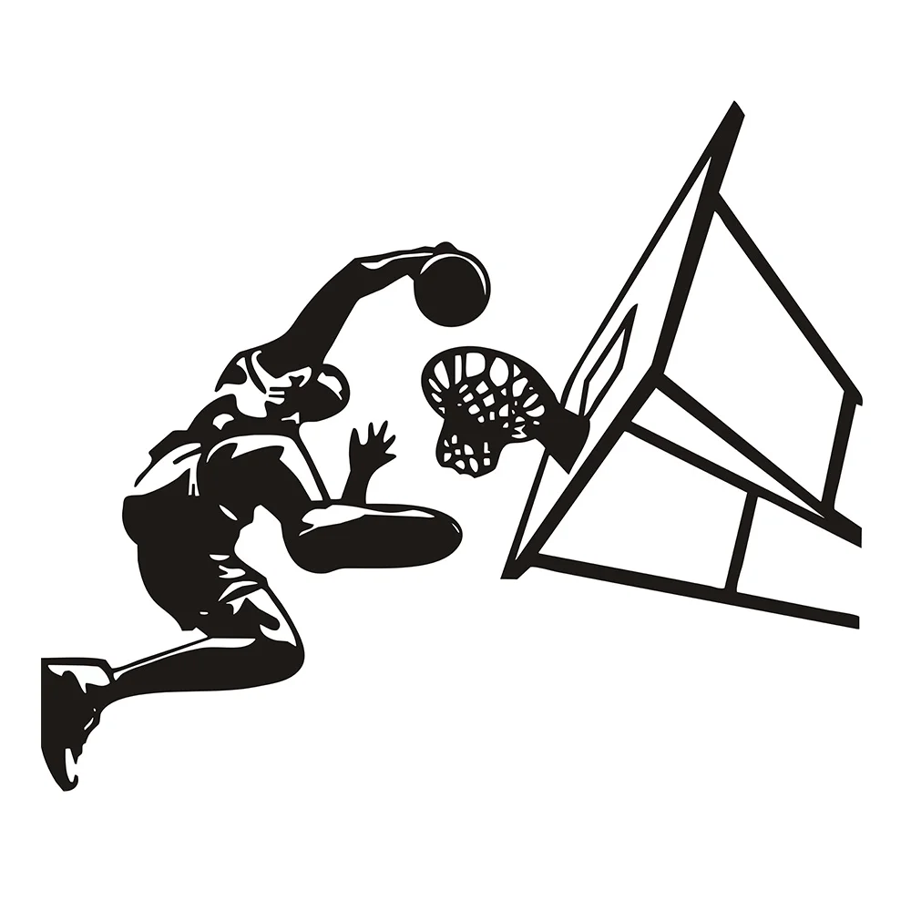 

Free Shipping New Basketball Dunk Sport Wall Art Decal Vinyl removable wall Sticker pvc wall Mural home Decor