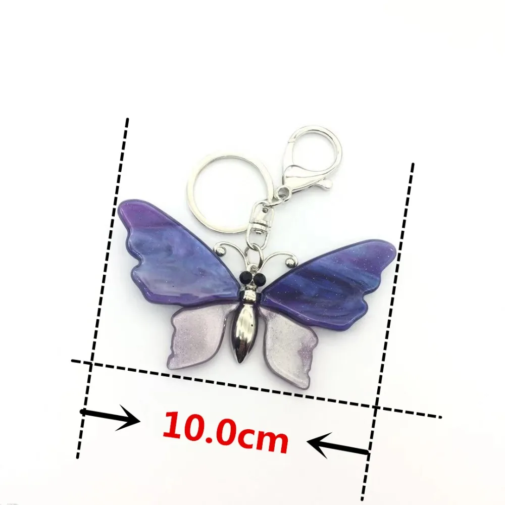 Новейшая модная трендовая пурпурная акриловая Бабочка для женщин большой