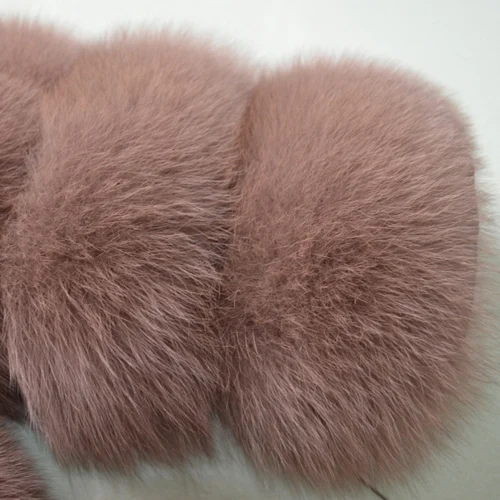 khaki purple Россия Горячая Распродажа Женская Шуба из натурального Лисьего меха с длинными рукавами женская зимняя куртка из натурального Лисьего меха Роскошная натуральная Шуба из натурального Лисьего меха s - Цвет: khaki purple