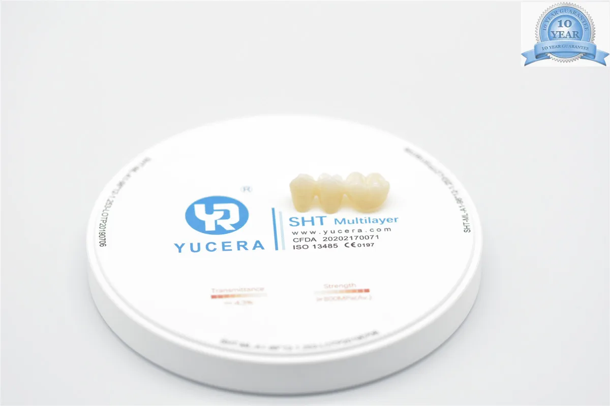 

Yucera Aesthetic Restoration Multilayer Zirconia Block Dental Lab Milling Disc for Tooth Gems from Dental Supplies
