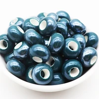10pcs ceramic beads european bead charms murano spacer fit for pandora bracelet bangle pendants necklaces for diy jewelry making