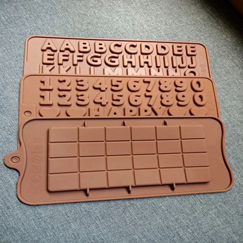 48 силиконовая форма буквы мягкая шоколадная для самостоятельного изготовления
