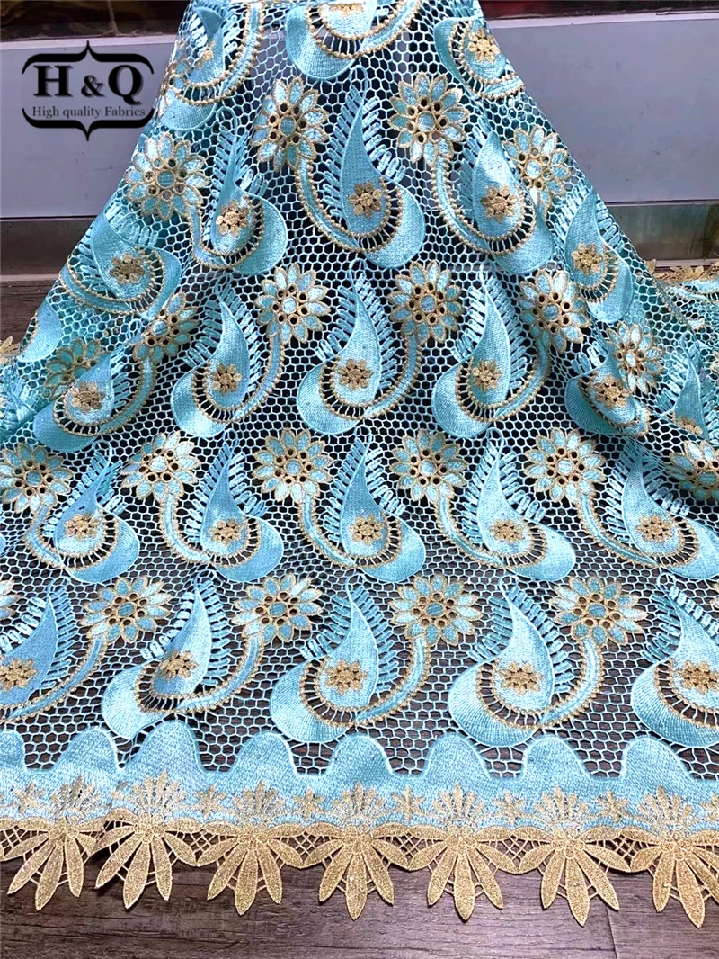 

Hot Sale African Lace Fabric 2021 New High Quality Lace Orange French African Guipure Lace Cord With Stones For Wedding 5 Yards