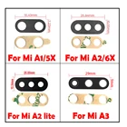Стеклянный объектив камеры для Xiaomi Mi A3, Mi 11, 9T, 9SE, LiteMi10, 10T Pro, Lite, A1, 5X, A2, 6X Lite, с клеем
