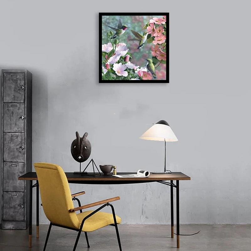 Алмазная 5D Вышивка сделай сам набор для алмазной вышивки с колибри цветами | Дом и