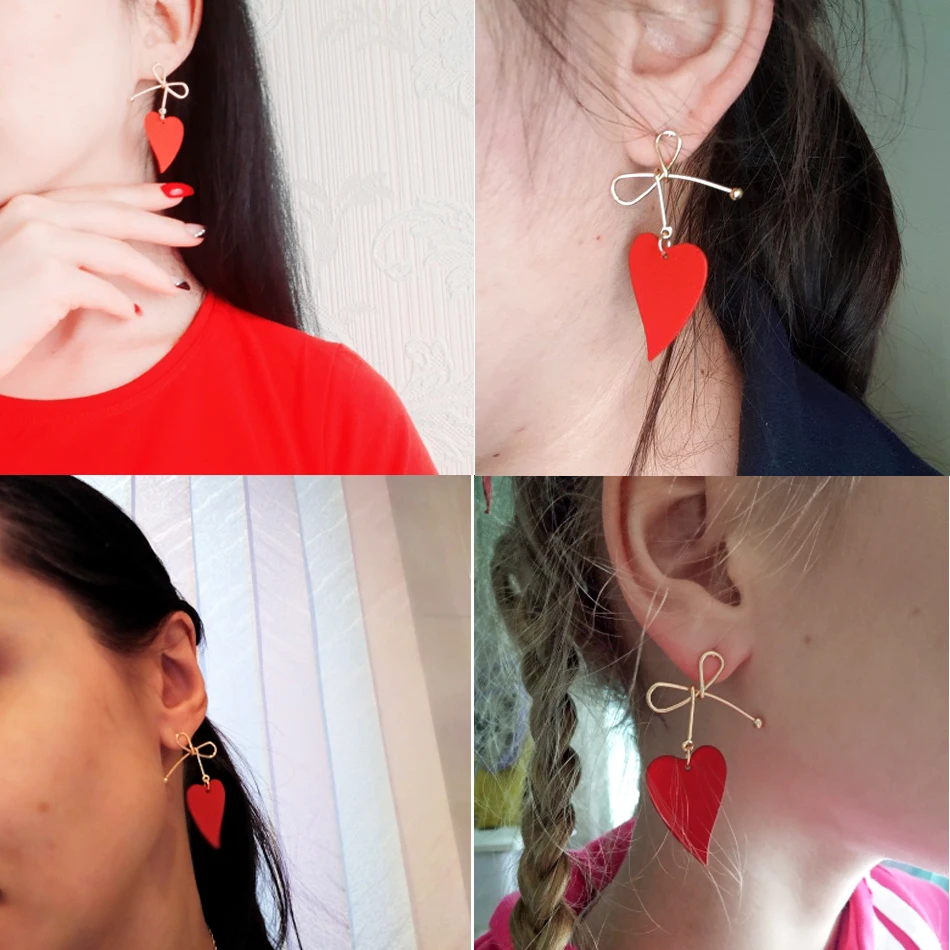 Женские Геометрические серьги-гвоздики Винтажные серьги золотого цвета в форме