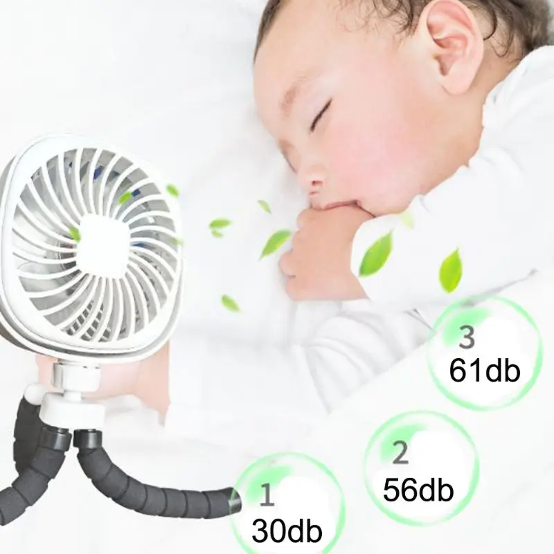 USB аккумуляторная детская коляска вентилятор автомобильное сиденье Гибкий