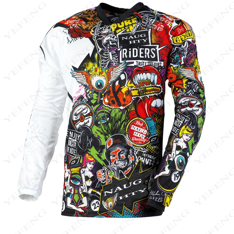 

Motocross Jersey MTB Downhill Mountain Jersey Enduro MX Cycling Jersey Mountain Bike DH Maillot Ciclismo Hombre Quick Drying BMX