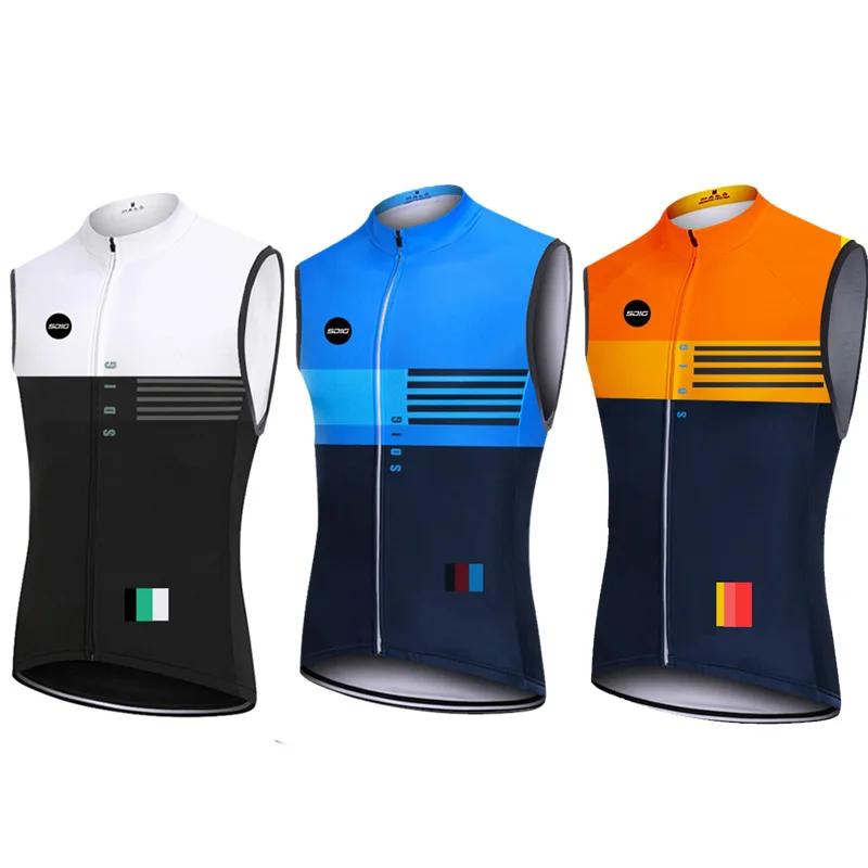 2021 Orange autumn top quality lightweight windproof cycling gilet men or women cycling windbreak vest mtb wind vest