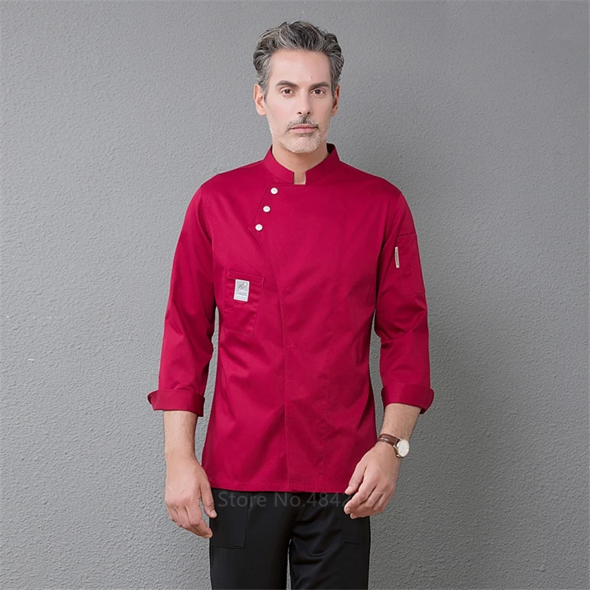 Новая Униформа шеф-повара повседневные куртки хлебобулочные рестораны кухня