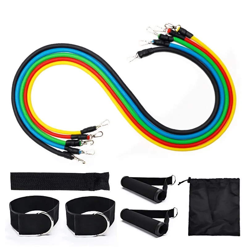 

New Resistance Bands Set (11pcs), Exercise Bands with Door Anchor, Handles, Legs Ankle Straps for Resistance T