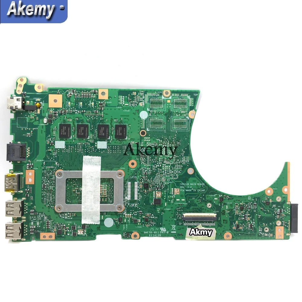 AK S551LA материнская плата для ноутбука ASUS S551LB S551LN S551L R553L S551 тест оригинальная 4G RAM