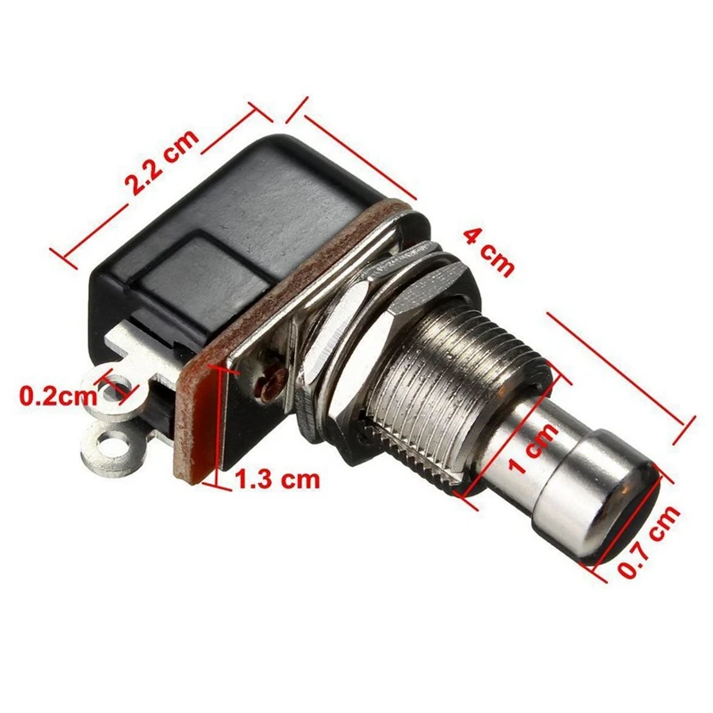 Коробка педалей эффектов для гитары мгновенная кнопка Spst Stomp Foot Switch Button Pack Of