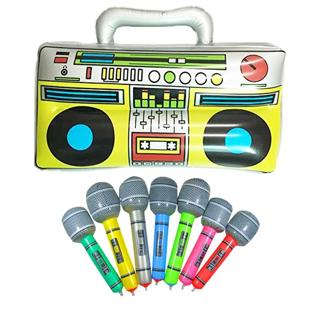 16-дюймовый надувной Бумбокс из ПВХ радио 2 микрофона свадебное украшение товары