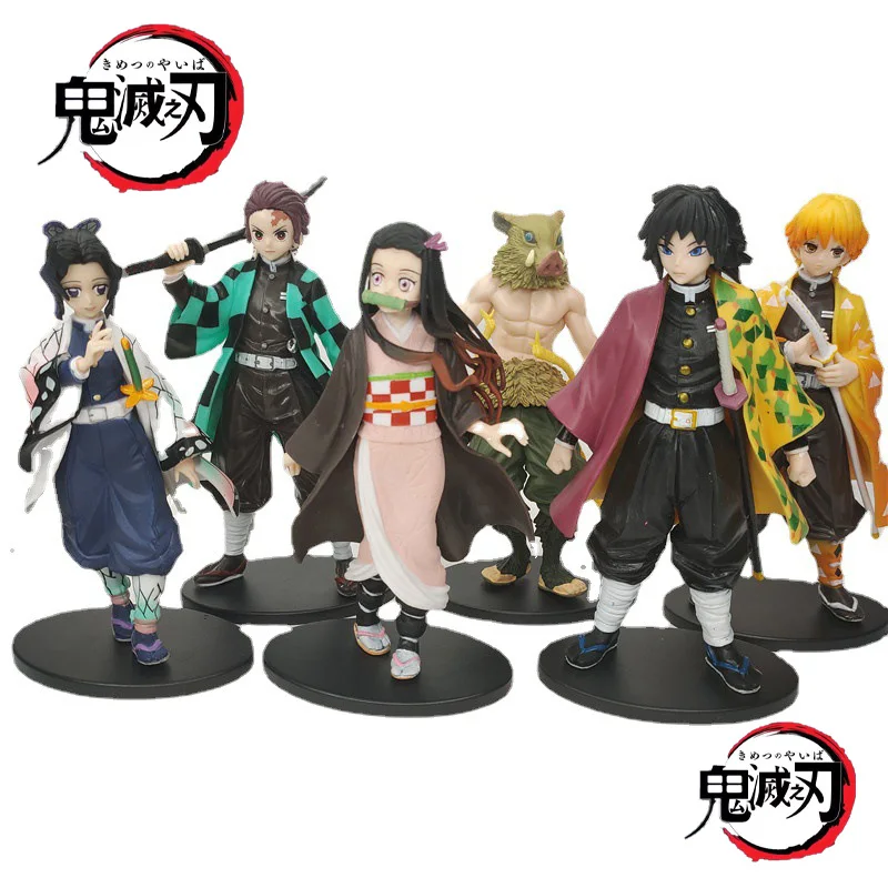 

16 см аниме фигурка рассекающий демонов Tomioka Giyuu Kamado Nezuko Kamado Tanjirou Agatsuma Zenitsu Kochou Shinobu модели игрушек