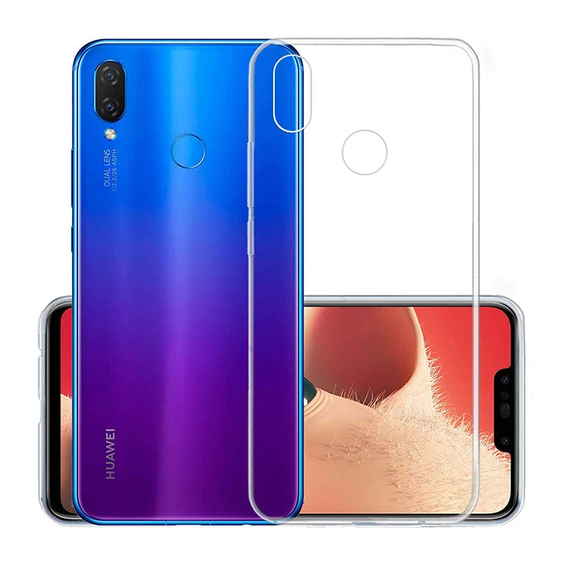 Прозрачные ТПУ чехлы для телефонов Huawei Nova 3i P Smart Plus 2018 Чехол Мягкий силиконовый