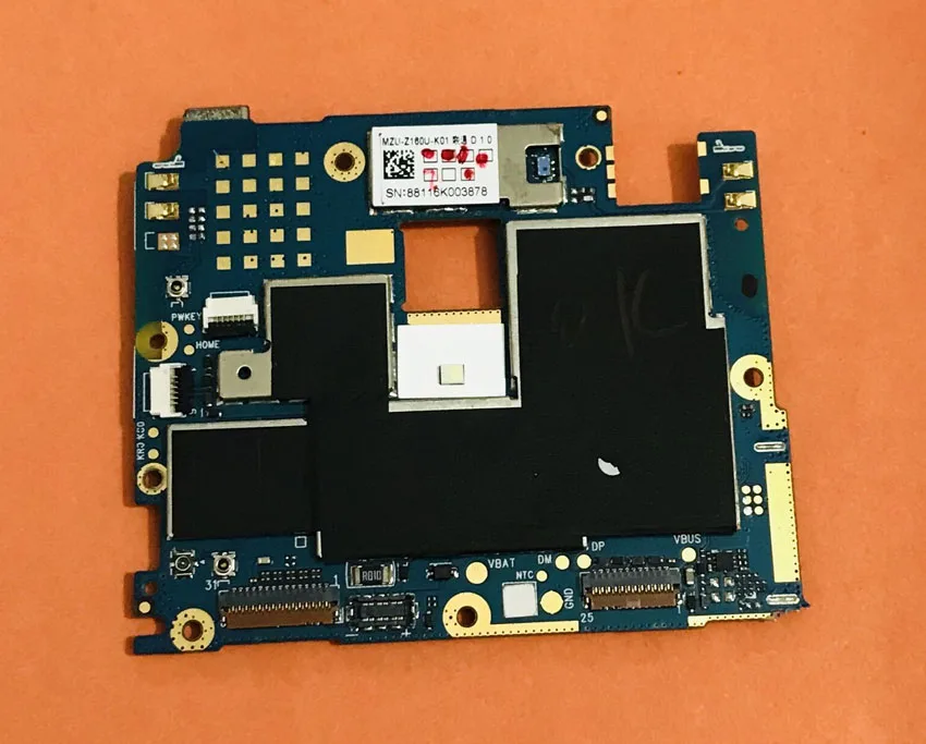 Б/у оригинальная материнская плата 2G RAM + 16G ROM для MEIZU M2 Бесплатная доставка |