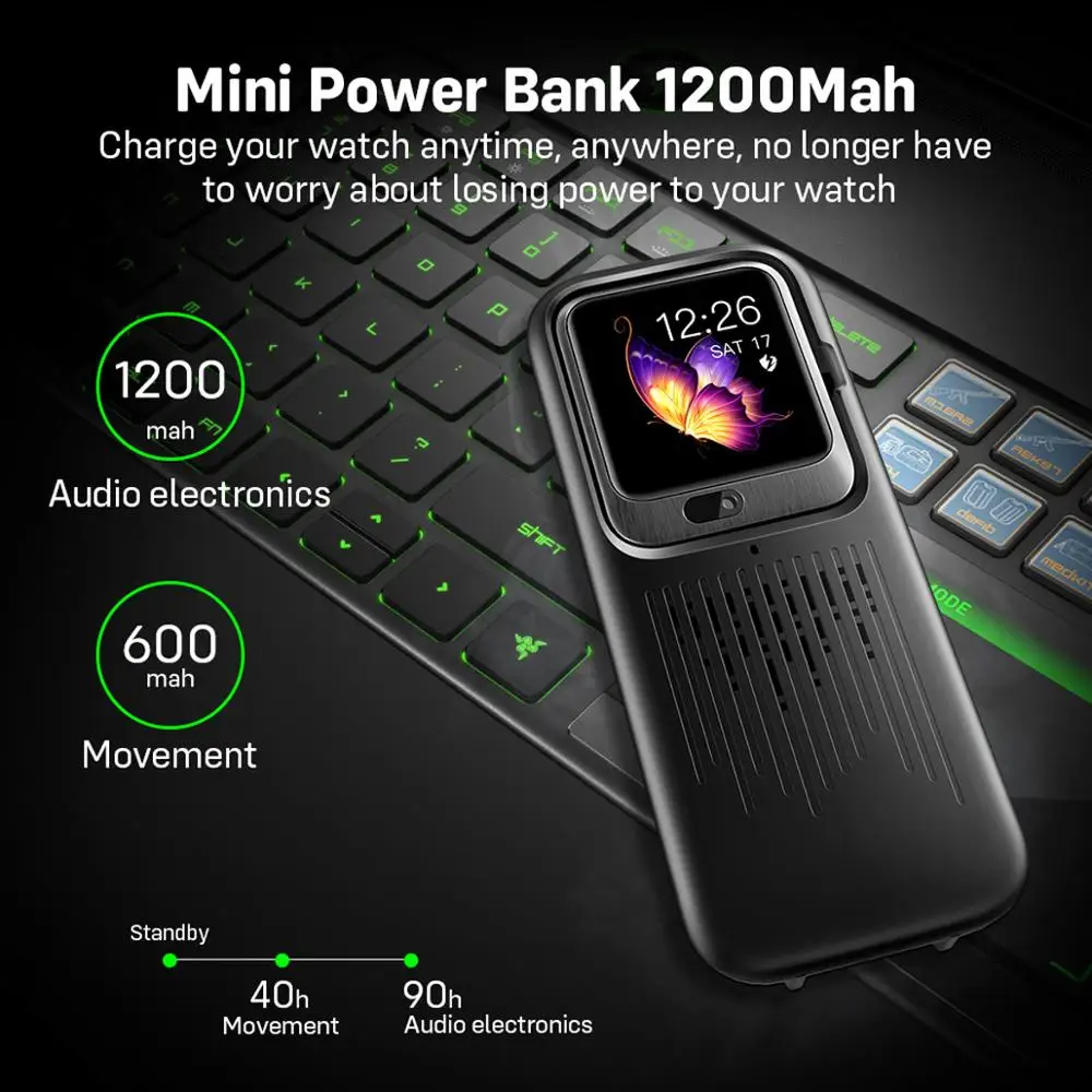 LEM11 4G Смарт часы Android 7,1 3 ГБ 32 ГБ с sim-картой 1200 мАч Внешний аккумулятор беспроводной Bluetooth динамик сменный ремешок