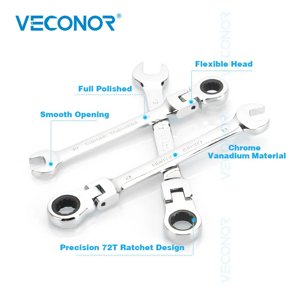 9 шт ключ трещетка дюймовый стандарт Наборы инструментов до зеркального блеска