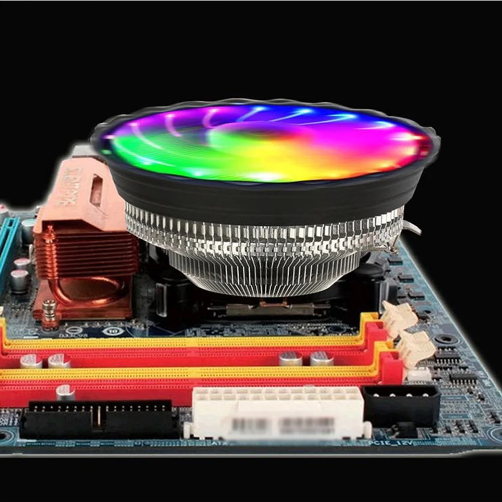 Кулер для процессора 3PIN низкий уровень шума вентилятор охлаждения RGB воздушный