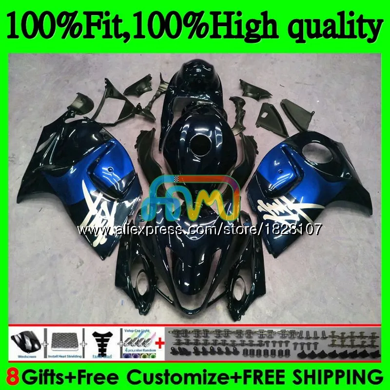 

Injection For SUZUKI Hayabusa GSXR1300 08 09 10 11 12 56BS.0 GSX-R1300 GSXR 1300 2008 2009 2010 2011 2012 Fairing Dark blue blk