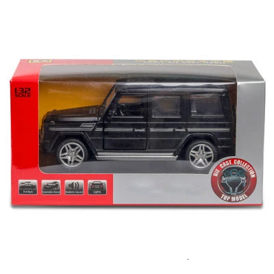 1/32 16 см плавление моделирование Mercedes G 65 AMG звук и свет задний черный сплав игрушка