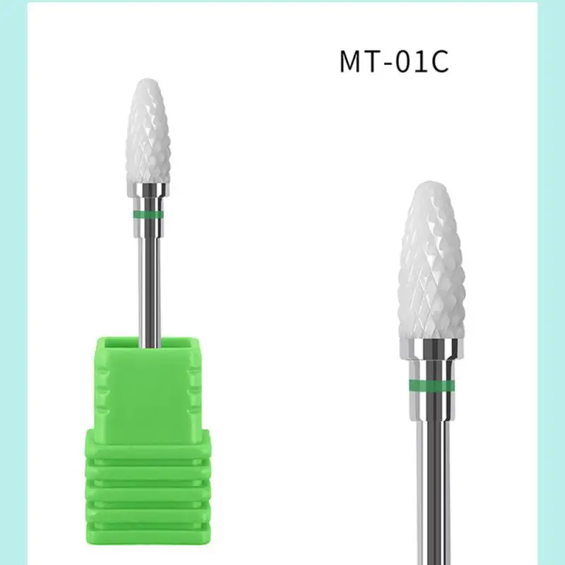 

1 Pcs Ceramic Nail Drill Bits Manicure polishing head Rotate Burr Cuticle Clean Mill Manicure Pedicure Tools Accessories