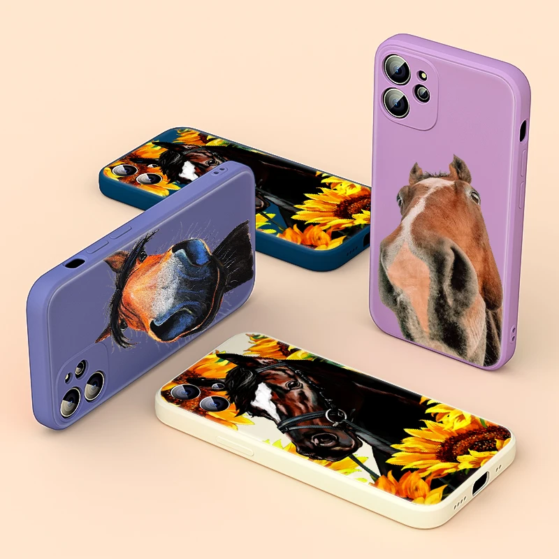 

Frederik The Great beauty horse For Apple iPhone 13 12 mini 11 8 7 6 XS XR SE 2020 Pro Max Plus Liquid Silicone Soft Phone Case