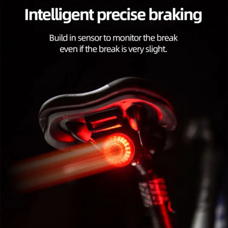 

THINKBIKE Smart Auto Brake Sensing Bicycle Rear Light Waterproof USB Charging Cycling Taillight Mountain Cycle LED Light