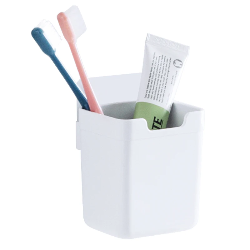 

Desktop Simple Wall-Mounted Pen Holder Rectangular Remote Control Storage Box No Trace Sticking Debris Storage Small Hanging Box