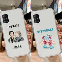 riverdale american tv show phone case transparent for samsung galaxy a s note 9 10 51 50 71 70 80 20 21 30s ultra plus