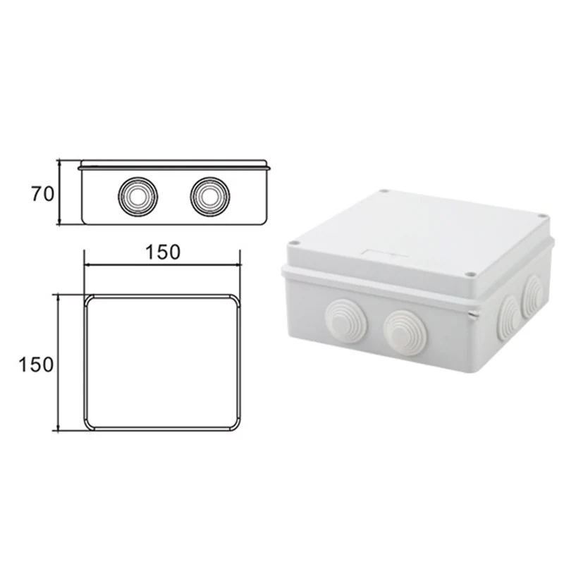 IP65 водонепроницаемая электронная распределительная коробка электропитания