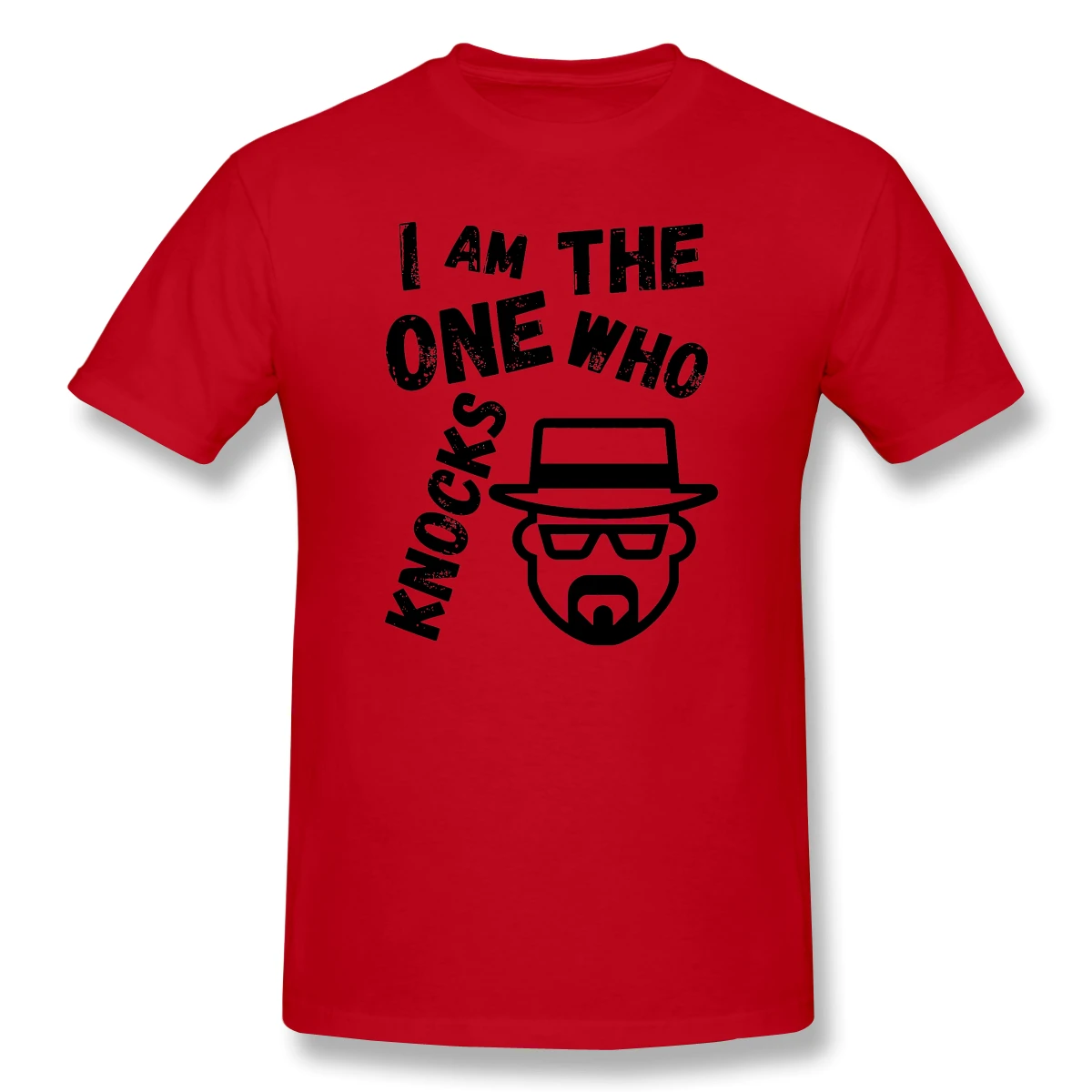 Мужская Базовая футболка с коротким рукавом I'm The One Who Knocks Heisenberg Забавные
