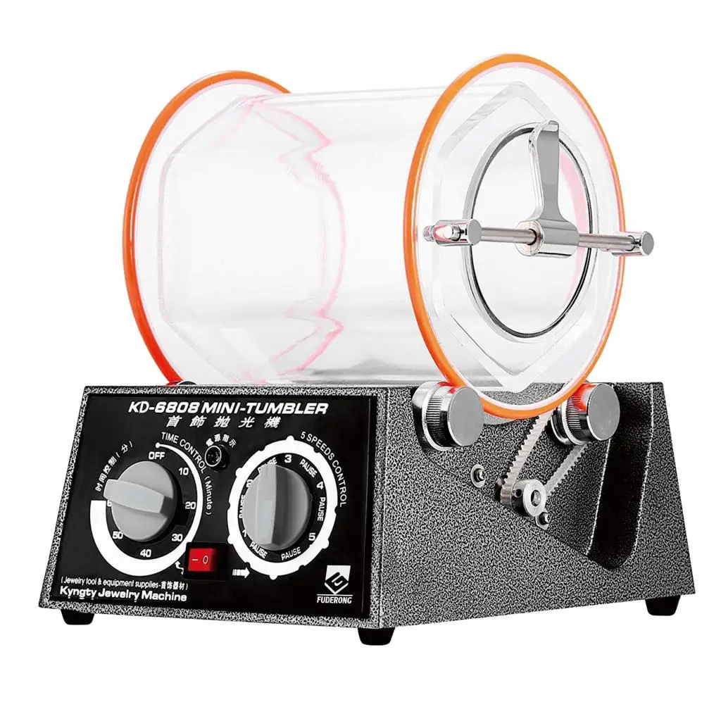 

Машинка для полировки драгоценностей, камней, барабан, роторный полировщик, отделка-80 Вт, 3 кг, вилка стандарта США, простая в эксплуатации