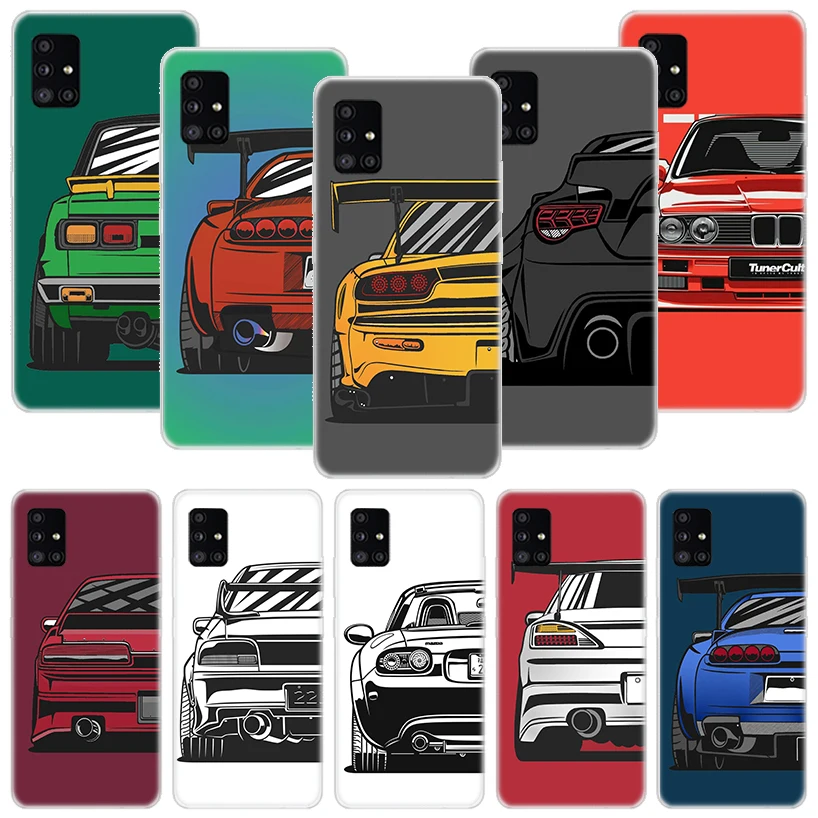 

Japan JDM Sports Cars Comic Phone Case For Samsung Galaxy A12 A22 A32 A42 A52 A72 A51 A71 5G A41 A31 A21 A02S M12 M21 M31 M30S