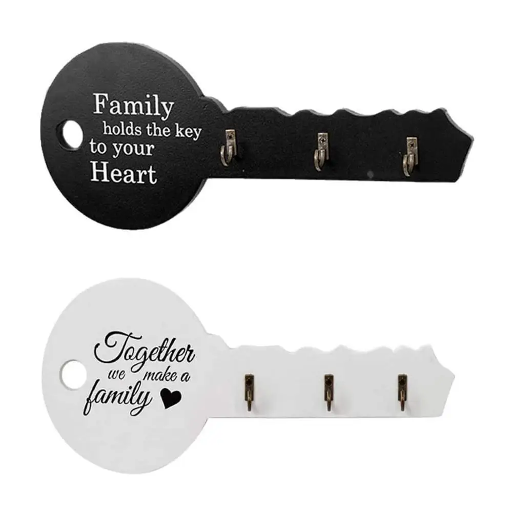 

Retro Wood Key Holder Wall Key Shape Hook Storage Rack Room Home Entrance Door Decoration Gifts Hanger Hook Hanging Decor R8V3