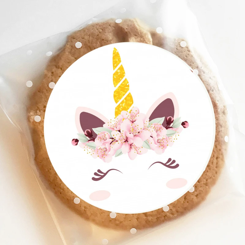 Вечерние наклейки для украшения с единорогом 24/48 шт. вечерние девочек на день