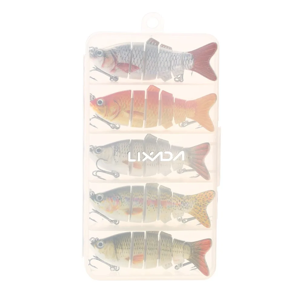 Lixada 5 шт. высотка каблука 10 см/20 г похожая на настоящую 6 шарнирные секционные
