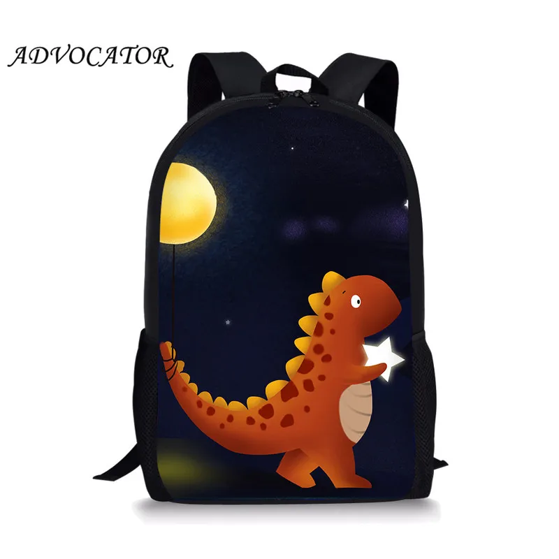 Детский рюкзак для девочек-подростков, дизайнерские сумки для книг с мультипликационным динозавром, вместительные школьные ранцы для студ...