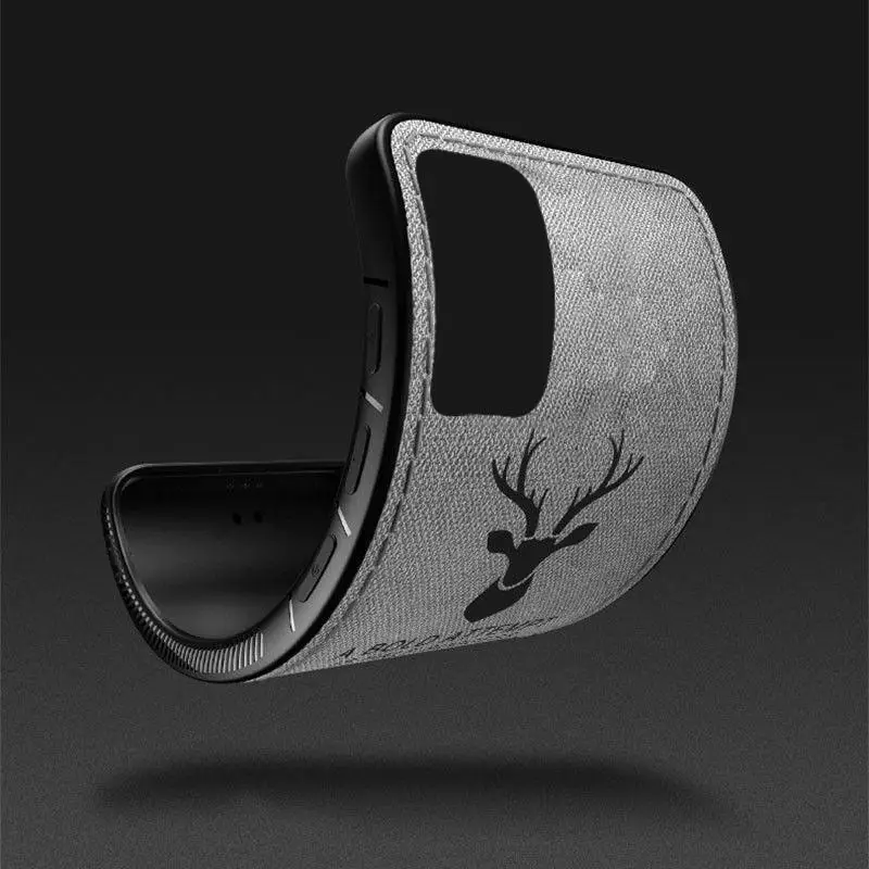 

Soft Cloth Fabric Case For Samsung Galaxy A02S A12 A42 S21 Ultra A72 A52 S20FE A31 M31S Note 20 ultra A21S Deer Pattern Cover