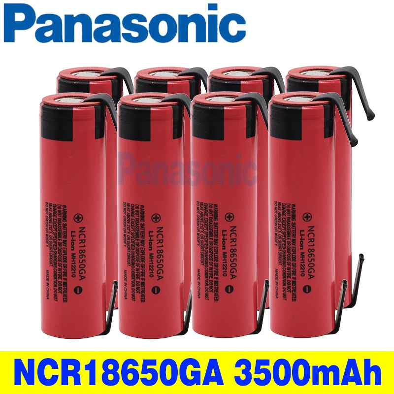 Литий-ионный аккумулятор Panasonic 3 7 в 18650 3500 мАч ncr1865GA 30 А разрядный литиевый для