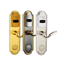 hot home security door lock stainless steel swipe card unlock electronic door lock for hotel lock access system stainless steel