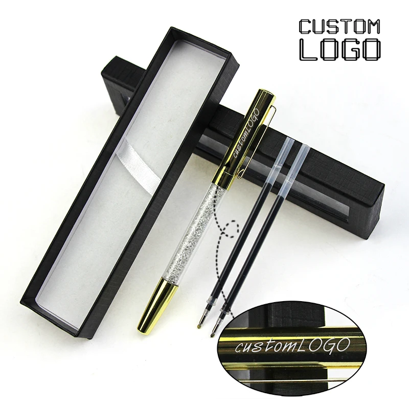 1 Набор металлическая гелевая фоторучка с логотипом под заказ|Гелевые ручки| |