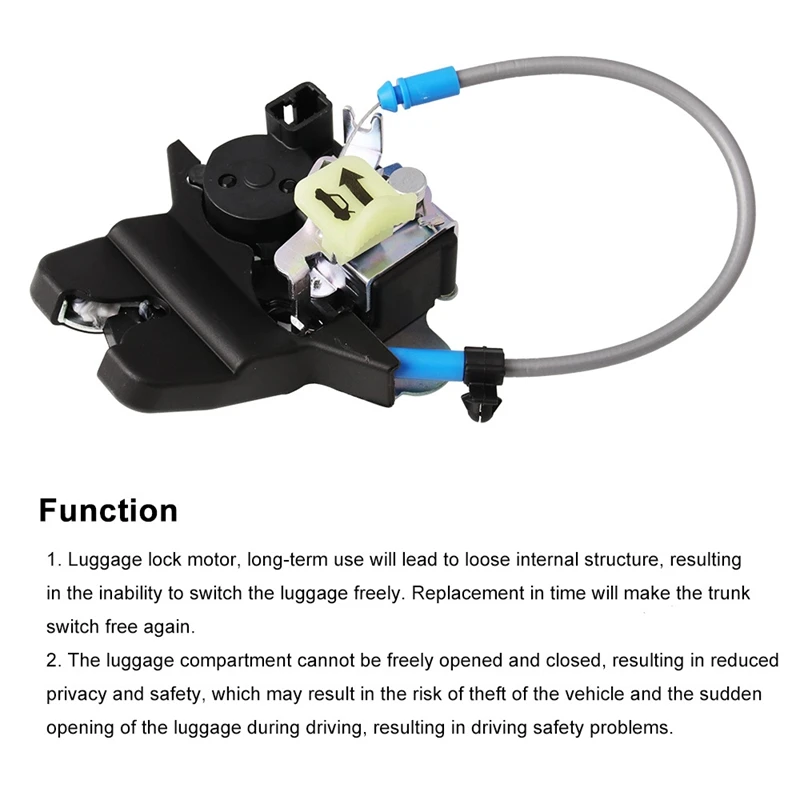 

81230-C1010,Tailgate Trunk Lock for Hyundai Sonata 1.6L 2.0L 2.4L Engines ,Tailgate Latch Lock Tail Gate Actuator