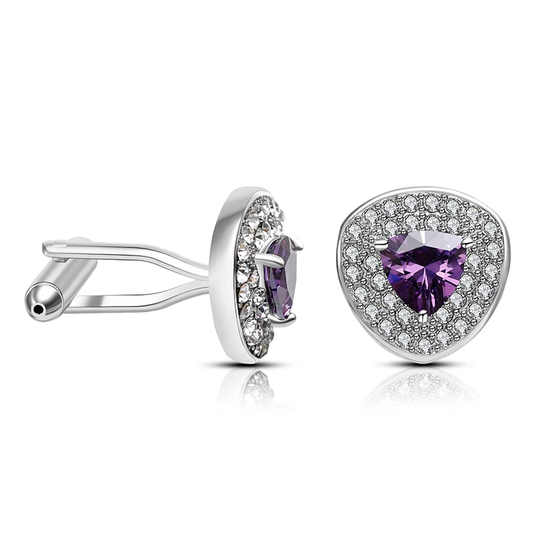 

Luxury Crystal Cufflink High Quality Lawyer Groom Wedding Cufflinks For Mens Shirt Cuff Links Christmas Jewellery Men Cufflinks