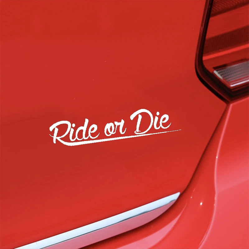 New Ride or Die Sticker Car Style Tuning Racing JDM car stickers and decals funny 17*3.2cm | Stickers